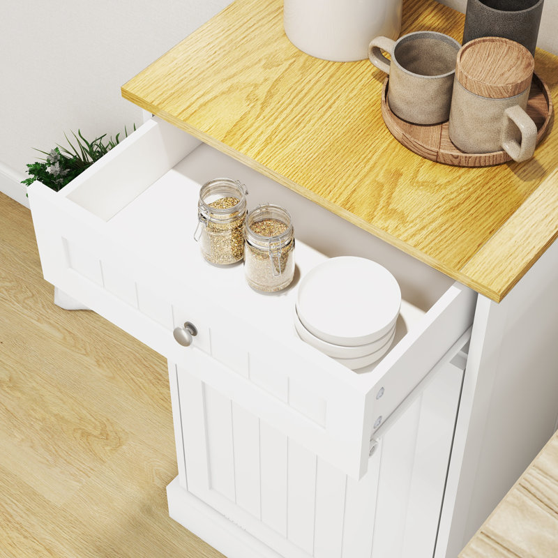 Armoire à ordures Tilt-Out, Blanc