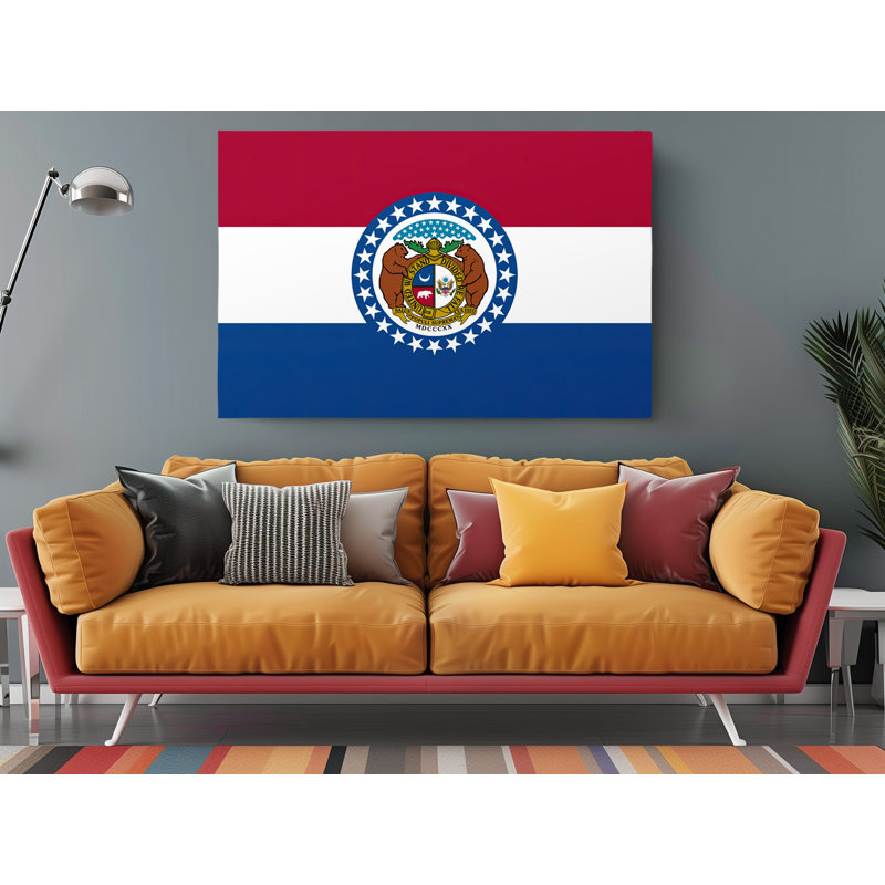 «Missouri State Flag», impression sur toile tendue, L 60 po x H 40 po