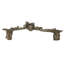 Lodge triple acorn & oak leaf 4 inch center to center pull in finish Oil Rub Bronze