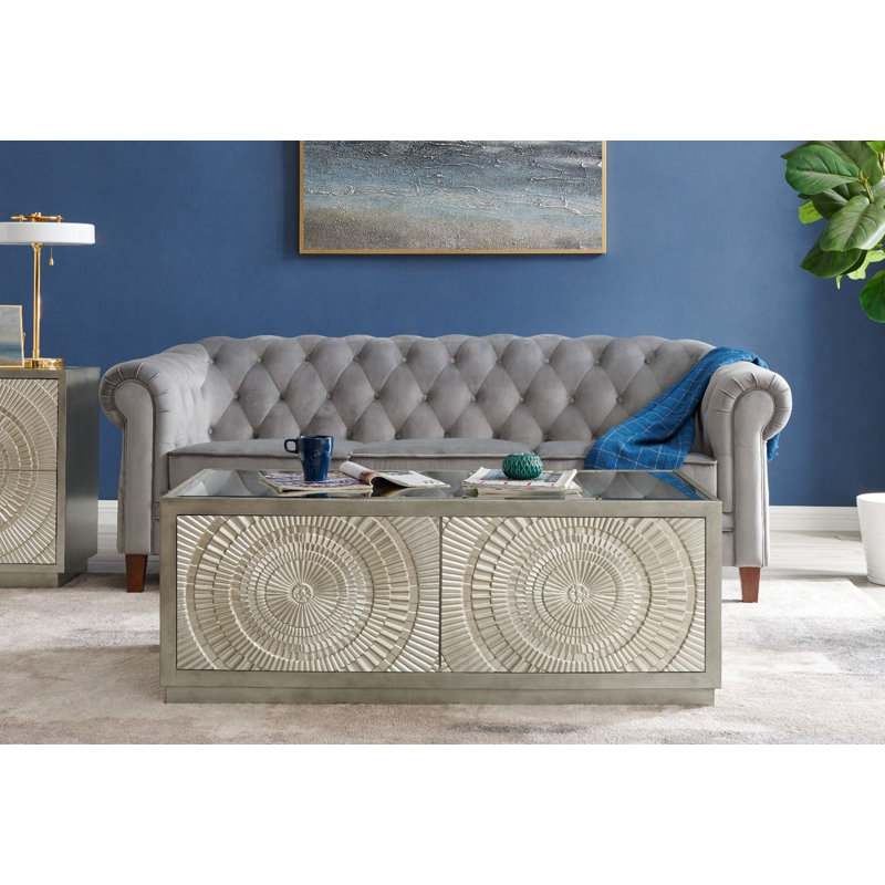 Heywood Block Coffee Table with Storage