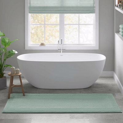 1 tapis de salle de bain réversible 100% coton touffeté à 3 000 g / m² 24 po x 60 po