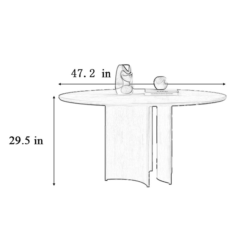 Hanovre, H 29,5 po x L 47,2 po x l 47,2 po