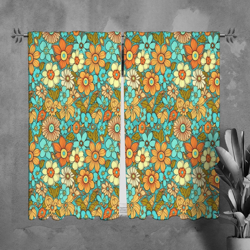 Paire de rideaux obscurcissant en polyester Khandi, L 20 po x L 61 po