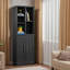 Armoire de rangement, finition brun noir