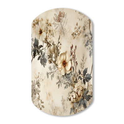 Olmstead - Floral Cylinder Shape Asymmetric Metal Wall Art