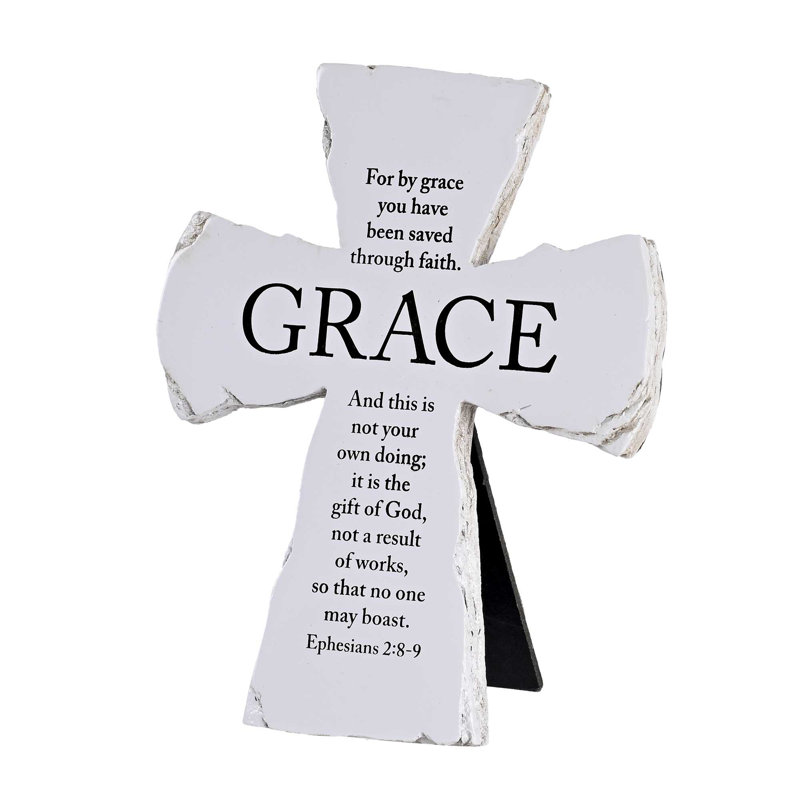 Tabletop Cross Grace Eph. 2:8-9 7H