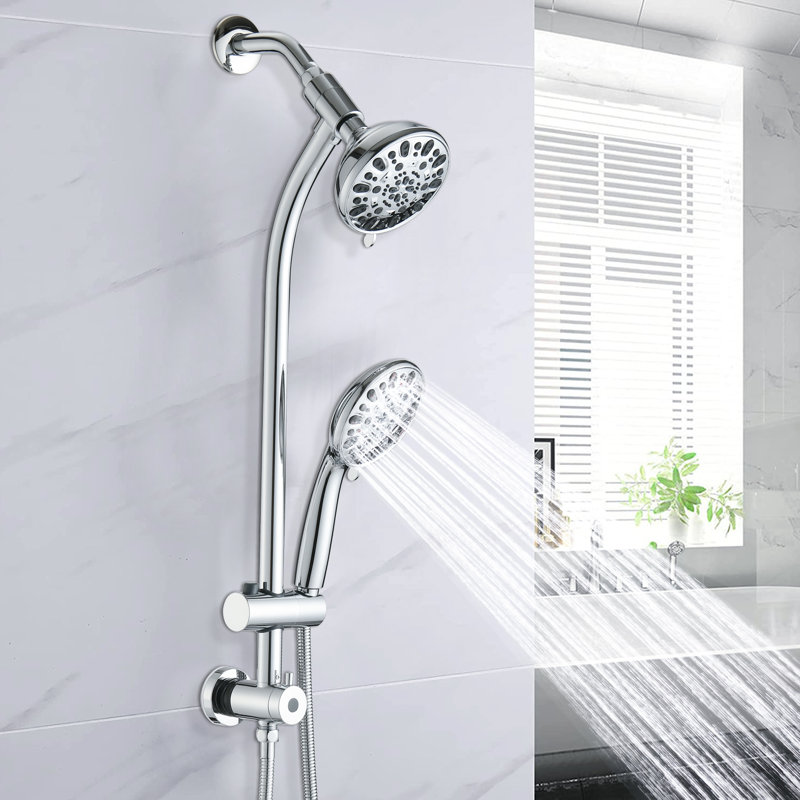 Rain Dual Shower Head 1.8 GPM GPM, Chrome