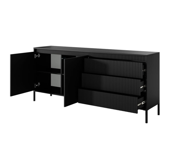 Boncho 187cm Sideboard, Black