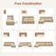 Canapé modulaire moderne, canapé désossé, canapé confortable, causeuse-133705409