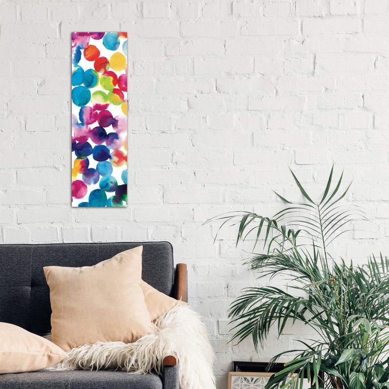 Bright Circles II by Wild Apple Portfolio - Wrapped Canvas Panoramic Print, 30.48 cm H x 91.44 cm W x 1.91 cm D