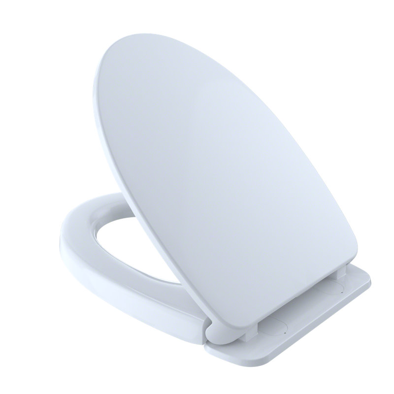TOTO SoftClose Slow Close Elongated Toilet Seat and Lid, Cotton White, Cotton White