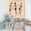 «Abstract Brown Dancers - Glam», reproduction d'art sur toile-66809909-66809905