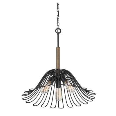 Luminaire pour dôme 3 lumières unique Fincher