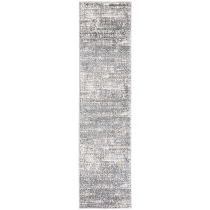 Tapis gris/ivoire, Tapis de couloir 2 pi 2 po x 9 pi