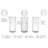 Quara Classic Machine Made Glass Vase – Set of 3