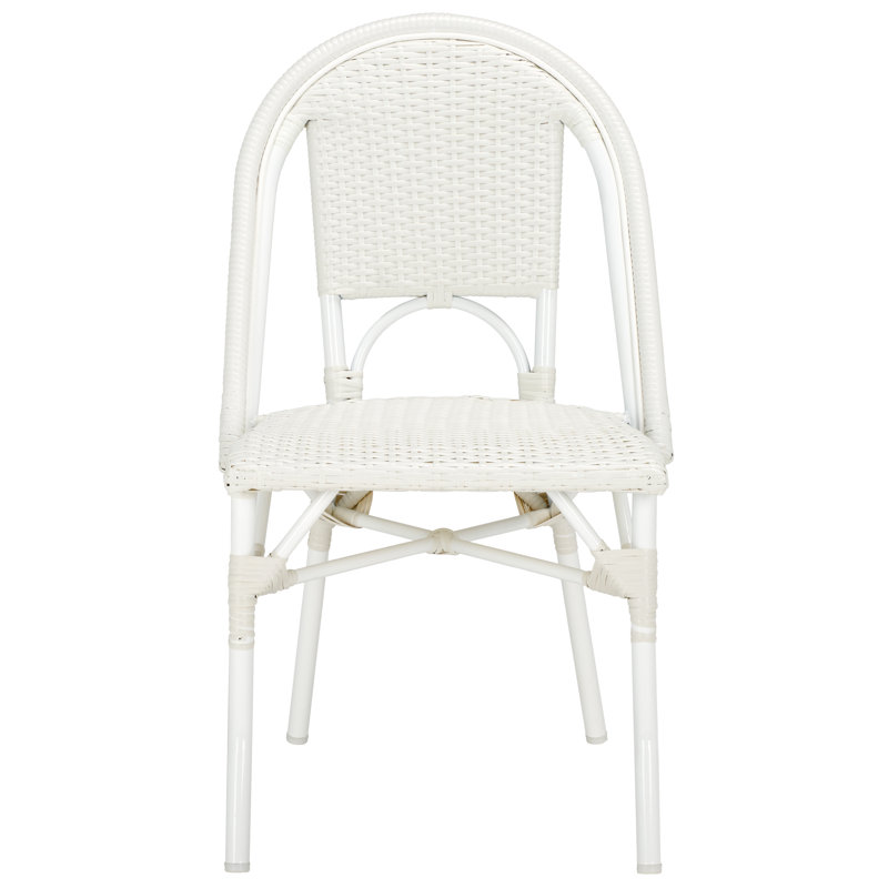 Torino Outdoor Dining Side Chair, White/White
