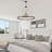 9- Light Modern Vintage Dimmable Sputnik Wagon Wheel Chandelier with Adjustable Chain for Kitchen, Living Room, Dining Room-2028342220