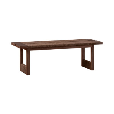 Textura Bench in Dark Brown