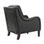 Fauteuil en cuir véritable de 27,56 po de largeur Amberlie-82939260