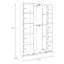 Modern hinged door wardrobe, 2-doors, space-saving, engineered wood, white-247833724