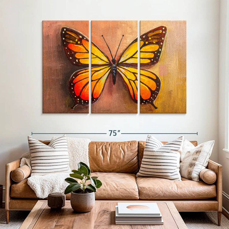 Brampt papillon simple, H 42 po x l 65 po