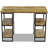 Solid Wood Top Metal Base Writing Desk