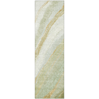 Premium Machine Washable Mayfield AMF2036 Swirls Rug