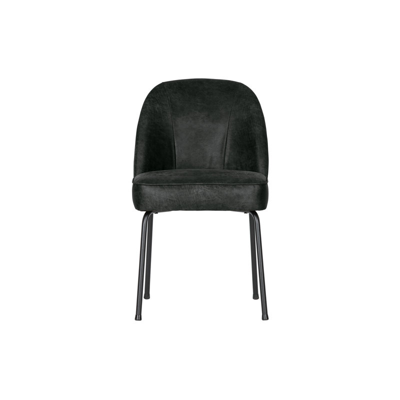 Vogue Dining Chair Leather Cognac, Black