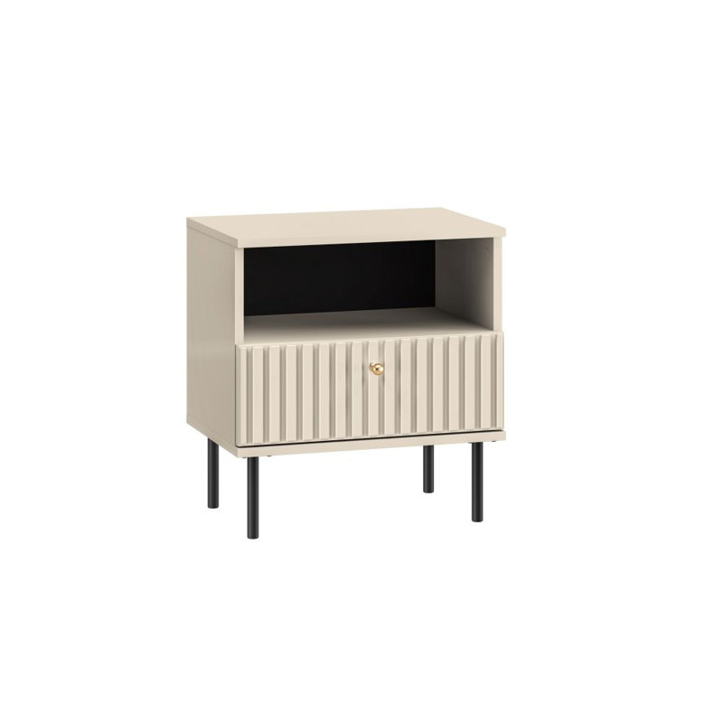 Ahliana 50cm W Manufactured Wood Bedside Table