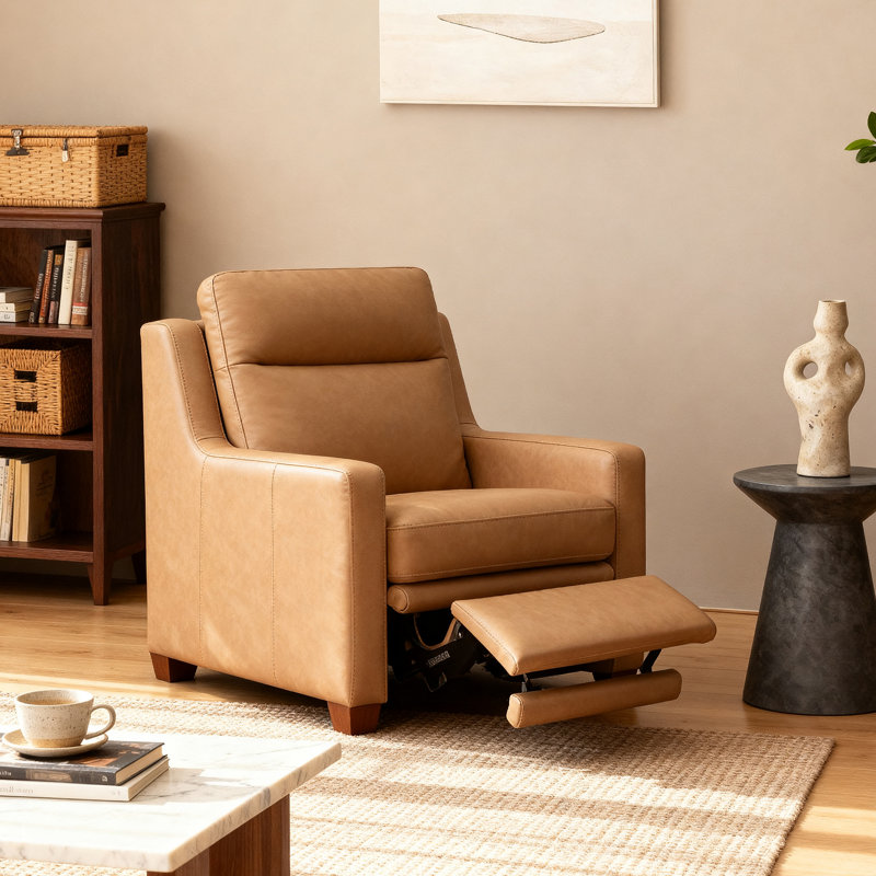 Fauteuil inclinable électrique Harpster , Brun