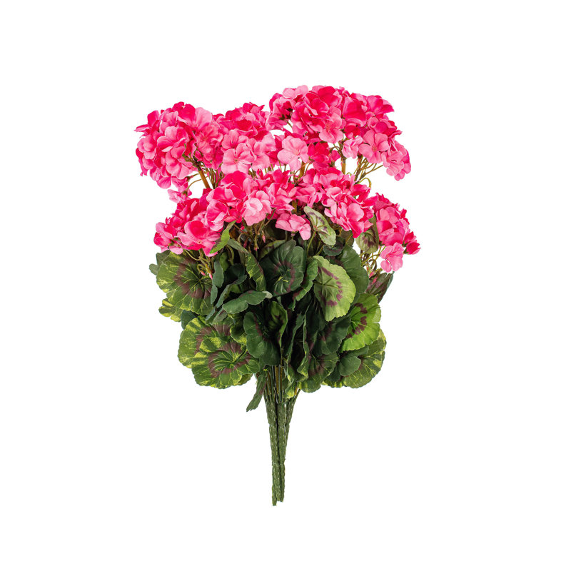 Buisson géranium artificiel Benita 20 po, Rose