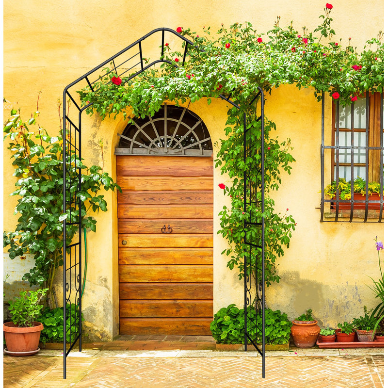Arche de jardin en métal L56,3 po x l 16,93 po x H 94,5 po