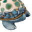 Sculpture de jardin de tortue de mer en oxyde de magnésium Coastal Fancy That, 16,5 pouces de large