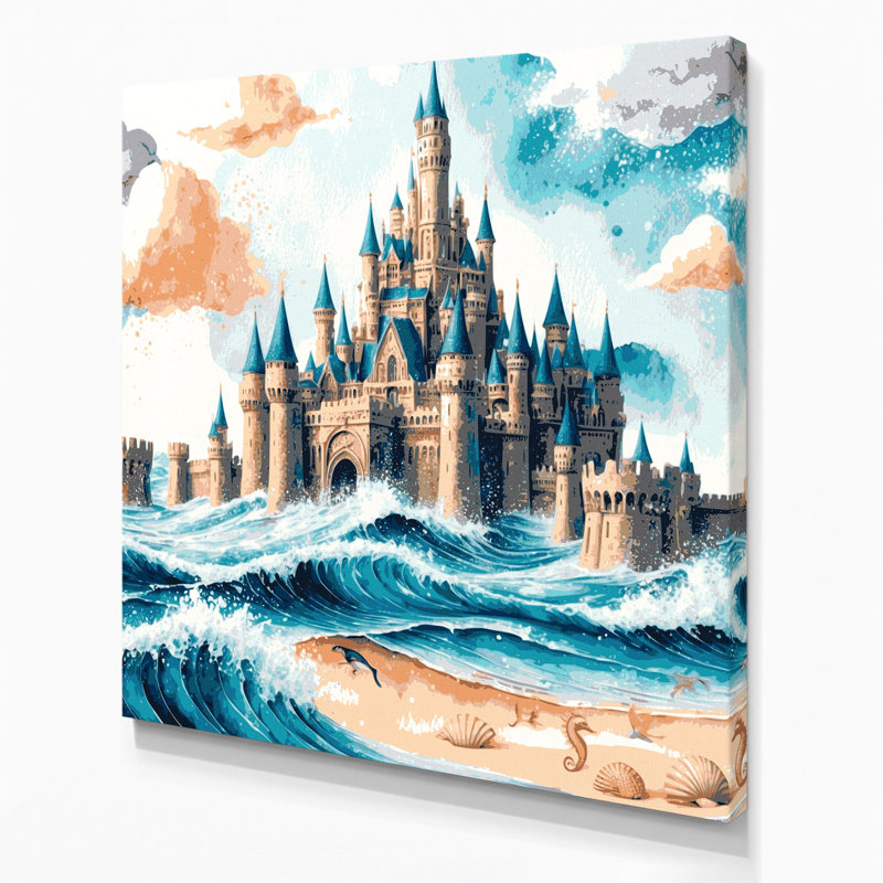 Art mural sur toile Coastal, H 12 po x l 12 po