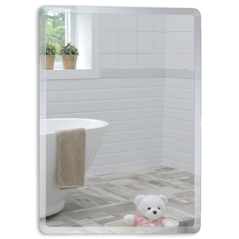 Seidman Flat Wall Mirror, 70cm H x 50cm W