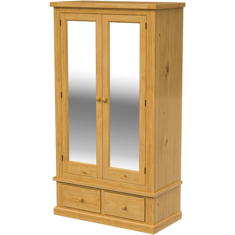 Jaeden 2 Door Solid Wood Wardrobe