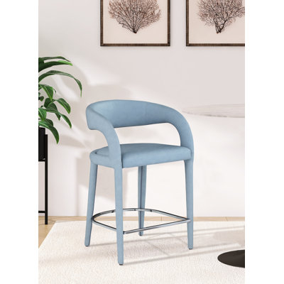Sylvester Faux Leather Counter Stool