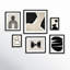 Neutral Shapes  - set of 6  by 1x Studio, Urban Road Framed Wall Art Prints-61825530-61825529