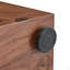 Table de bout en placage de noyer de qualité supérieure, table d'appoint polyvalente réglable en hauteur pour le salon, aucun article supplémentaire inclus-131142431