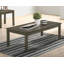 Élégant ensemble de tables basses 3 pièces et 1 table basse et 2 tables de bout gris foncé