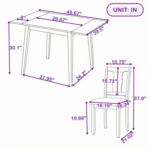 Dimensions du produit