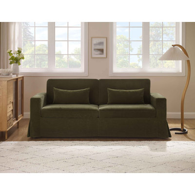 83.9" W 3-Seater Slipcovered Sofa