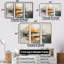 «Lakehouse Foilage Solitude - Lakes Lakehouse», ensemble de reproduction d'art mural-107744143-107744145