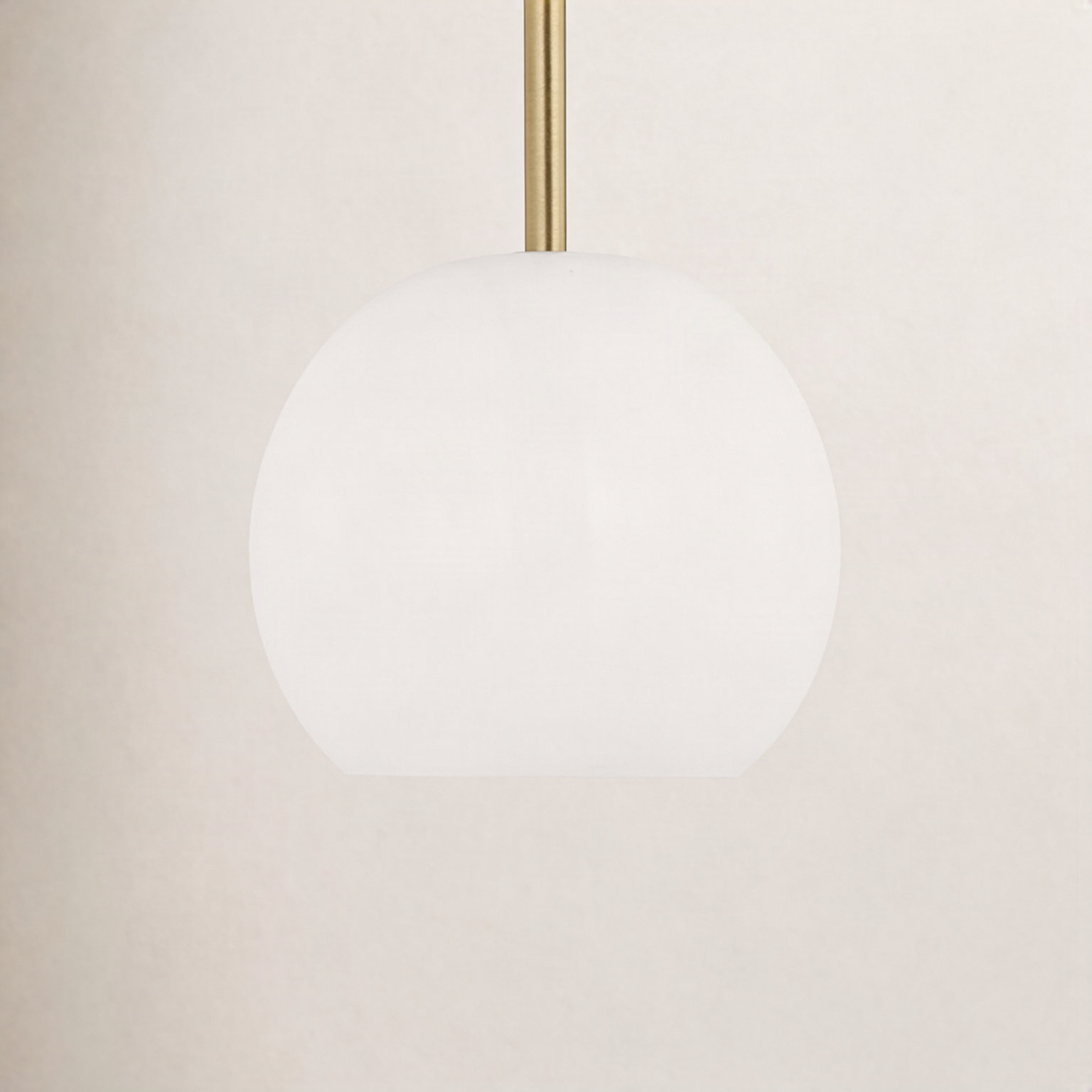 Frans Single Light Glass Dimmable Pendant, Yes, Satin Bronze