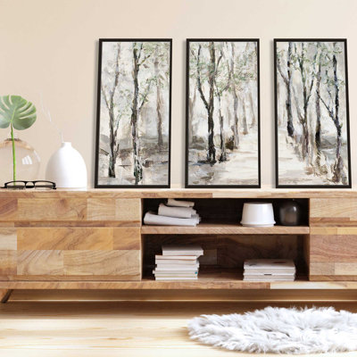 " Stroll Through The Woods " by Lanie Loreth 3 - Pieces Painting Print