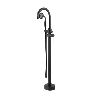 2 Handle Floor Tub Only Faucet with Diverter