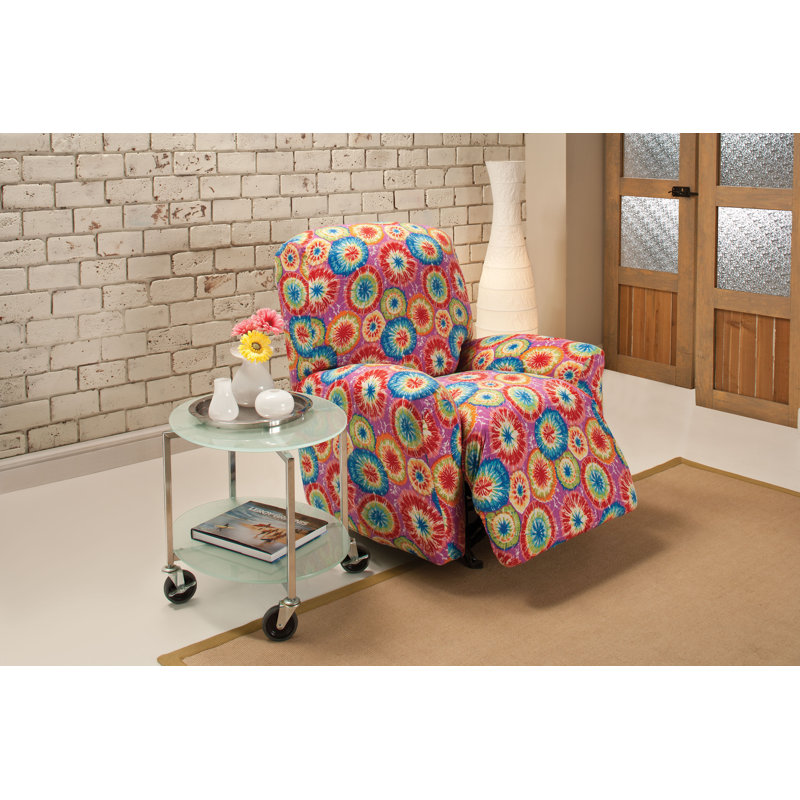 Housse pour fauteuil inclinable à coussins carrés/rectangulaires, Teinture par nœuds