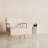 Narrow Solid Wood Nightstand with 2 Drawers-285118320-283522417