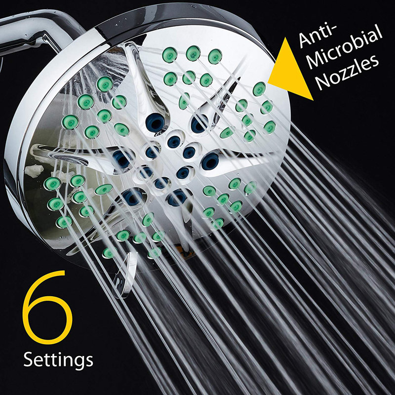 Pomme de douche fixe multifonction antimicrobienne Notilus