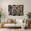Thanksgiving Distressed typography Black Metal Wall Art-1150078531